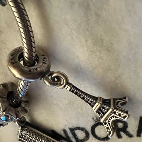 Pandora Sterling Silver Eiffel Tower Charm - Picture 3 of 3